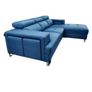 FLAVIO L-SHAPE 3 SEATER WITH 4 STOOL( Fabric)